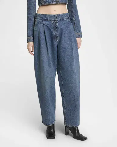Alaïa Pleated Denim Pants | Thumbnail 4 Alaïa Pleated Denim Pants | Thumbnail 4