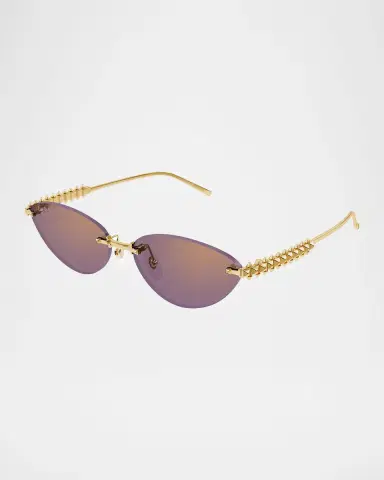Cartier Clash de 58mm Rimless Metal Cat-Eye Sunglasses | Thumbnail 2 Cartier Clash de 58mm Rimless Metal Cat-Eye Sunglasses | Thumbnail 2