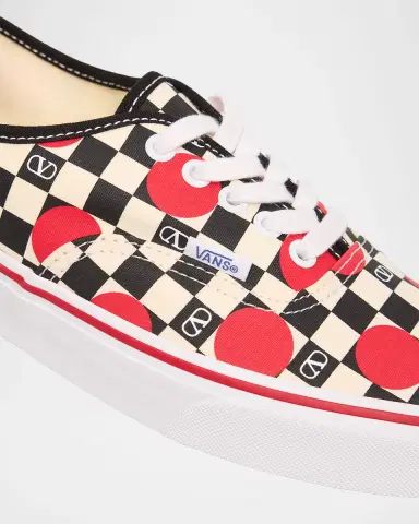 Valentino Garavani x Vans Men's Authentic Checkerboard Canvas Low-Top Sneakers | Thumbnail 4 Valentino Garavani x Vans Men's Authentic Checkerboard Canvas Low-Top Sneakers | Thumbnail 4