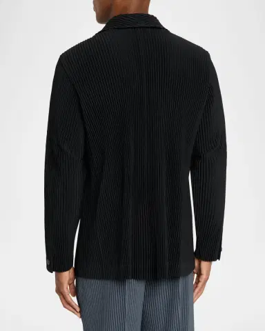 Homme Plissé Issey Miyake Men's Pleated Basics Jacket | Thumbnail 2 Homme Plissé Issey Miyake Men's Pleated Basics Jacket | Thumbnail 2