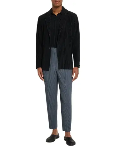 Homme Plissé Issey Miyake Men's Pleated Basics Jacket | Thumbnail 1 Homme Plissé Issey Miyake Men's Pleated Basics Jacket | Thumbnail 1