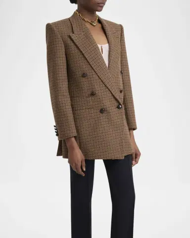 Chloé Herringbone Double-Breasted Jacket | Thumbnail 3 Chloé Herringbone Double-Breasted Jacket | Thumbnail 3