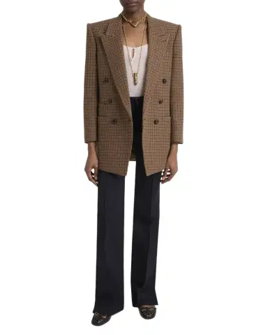 Chloé Herringbone Double-Breasted Jacket | Thumbnail 1 Chloé Herringbone Double-Breasted Jacket | Thumbnail 1