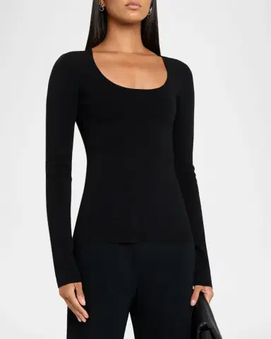 TOTEME Compact Knit Top | Thumbnail 3 TOTEME Compact Knit Top | Thumbnail 3