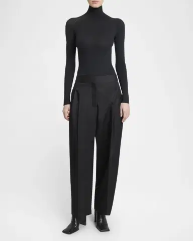Alaïa Technical Taffeta Tailored Pants | Thumbnail 2 Alaïa Technical Taffeta Tailored Pants | Thumbnail 2