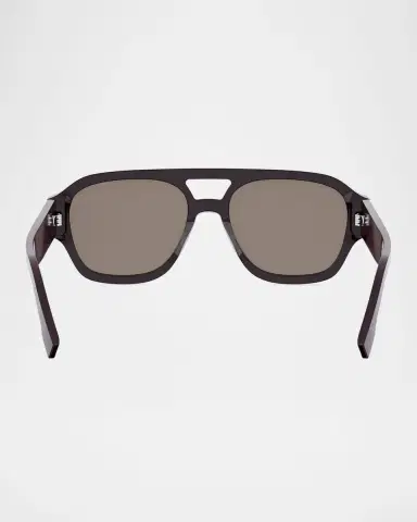 Fendi Men's Fendigraphy Metal Logo Acetate Square Sunglasses | Thumbnail 5 Fendi Men's Fendigraphy Metal Logo Acetate Square Sunglasses | Thumbnail 5
