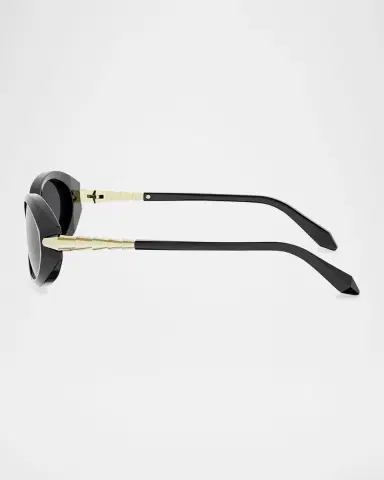 BVLGARI Serpenti Viper Acetate Oval Sunglasses | Thumbnail 3 BVLGARI Serpenti Viper Acetate Oval Sunglasses | Thumbnail 3