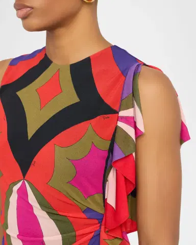Pucci Abito Jersey Mini Dress | Thumbnail 4 Pucci Abito Jersey Mini Dress | Thumbnail 4