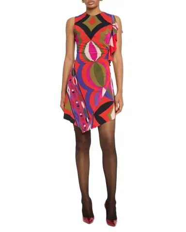 Pucci Abito Jersey Mini Dress | Thumbnail 1 Pucci Abito Jersey Mini Dress | Thumbnail 1