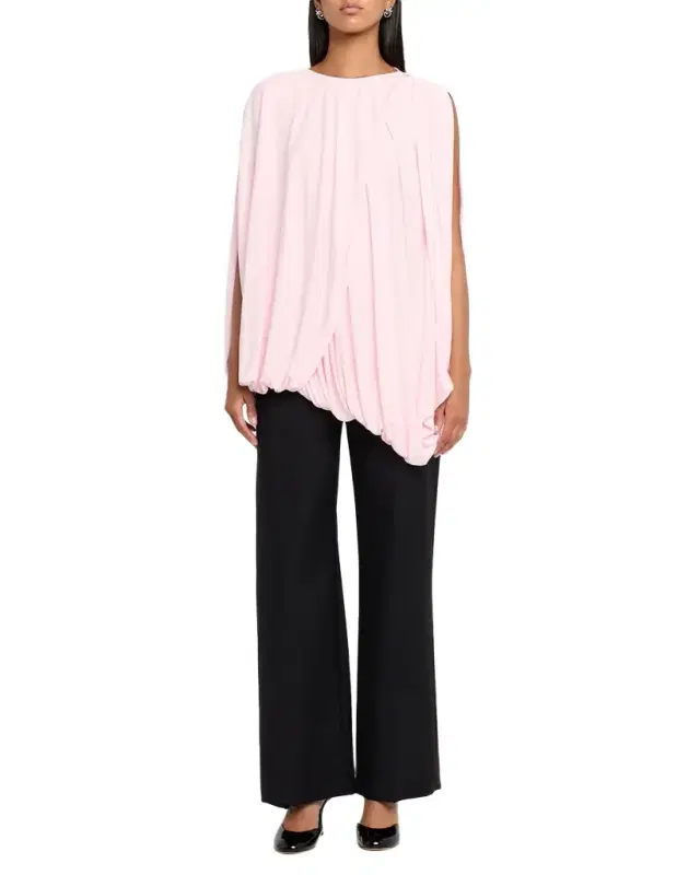 Draped Viscose Bubble Top Draped Viscose Bubble Top