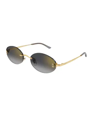 Cartier C de Rimless Metal Oval Sunglasses | Thumbnail 1 Cartier C de Rimless Metal Oval Sunglasses | Thumbnail 1