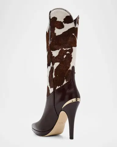 Partlow Izzie Spotted Pony Hair and Leather Stiletto Cowgirl Boots | Thumbnail 3 Partlow Izzie Spotted Pony Hair and Leather Stiletto Cowgirl Boots | Thumbnail 3