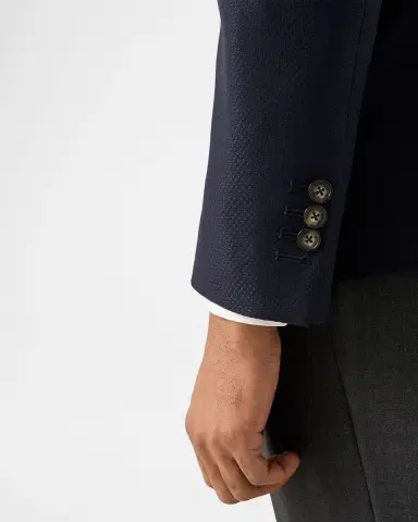 Eton Men 's Wool Knit Deconstructed Blazer Jacket | Thumbnail 4 Eton Men 's Wool Knit Deconstructed Blazer Jacket | Thumbnail 4