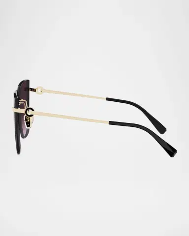 BVLGARI 61mm Butterfly Metal Sunglasses | Thumbnail 3 BVLGARI 61mm Butterfly Metal Sunglasses | Thumbnail 3