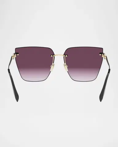 BVLGARI 61mm Butterfly Metal Sunglasses | Thumbnail 4 BVLGARI 61mm Butterfly Metal Sunglasses | Thumbnail 4