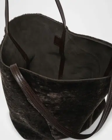 Chloé Spin Large Shearling Tote Bag | Thumbnail 2 Chloé Spin Large Shearling Tote Bag | Thumbnail 2