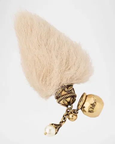 See By Chloé Sphere Shearling Tail Dice Charm | Thumbnail 2 See By Chloé Sphere Shearling Tail Dice Charm | Thumbnail 2
