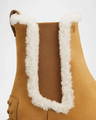 Tod's Gomma Shearling-Lined Suede Chelsea Boots | Thumbnail 3 Tod's Gomma Shearling-Lined Suede Chelsea Boots | Thumbnail 3