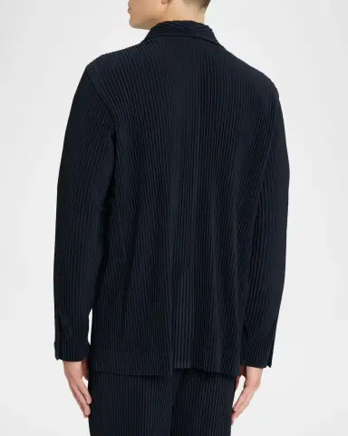 Homme Plissé Issey Miyake Men 's Pleated Basics Jacket | Thumbnail 2 Homme Plissé Issey Miyake Men 's Pleated Basics Jacket | Thumbnail 2