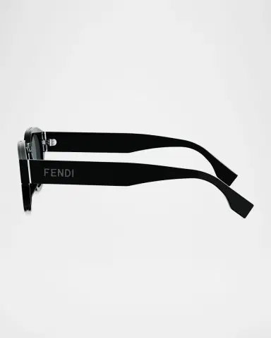 Fendi Men 's Signature Acetate Round Sunglasses | Thumbnail 4 Fendi Men 's Signature Acetate Round Sunglasses | Thumbnail 4