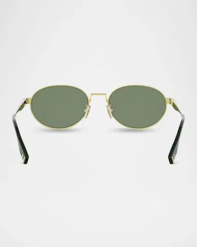 Fendi Men's Sky Gold-Tone Metal Round Sunglasses | Thumbnail 5 Fendi Men's Sky Gold-Tone Metal Round Sunglasses | Thumbnail 5