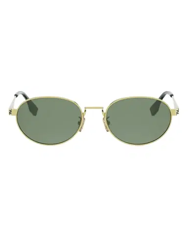 Fendi Men's Sky Gold-Tone Metal Round Sunglasses | Thumbnail 1 Fendi Men's Sky Gold-Tone Metal Round Sunglasses | Thumbnail 1