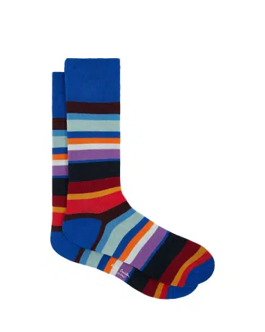Paul Smith Men's Marek Color-Block Cotton Crew Socks | Thumbnail 4 Paul Smith Men's Marek Color-Block Cotton Crew Socks | Thumbnail 4