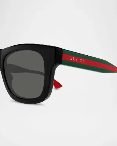 Gucci Men's Gg1991s-001 Acetate Square Flat-Top Sunglasses | Thumbnail 2 Gucci Men's Gg1991s-001 Acetate Square Flat-Top Sunglasses | Thumbnail 2