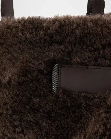 Brunello Cucinelli Shearling Top-Handle Bag | Thumbnail 5 Brunello Cucinelli Shearling Top-Handle Bag | Thumbnail 5