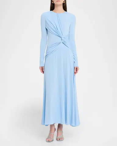 Prabal Gurung Long Sleeve Draped Sash Dress | Thumbnail 2 Prabal Gurung Long Sleeve Draped Sash Dress | Thumbnail 2