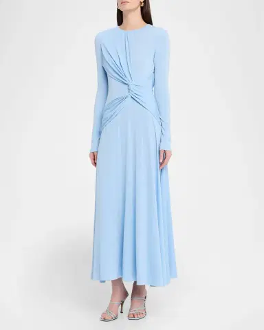 Prabal Gurung Long Sleeve Draped Sash Dress | Thumbnail 4 Prabal Gurung Long Sleeve Draped Sash Dress | Thumbnail 4