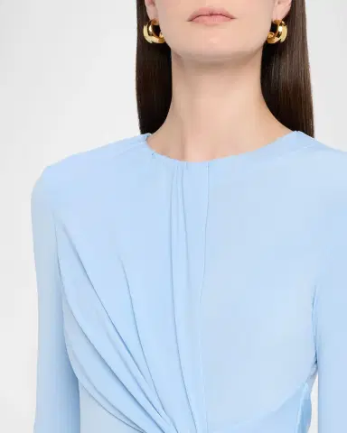 Prabal Gurung Long Sleeve Draped Sash Dress | Thumbnail 5 Prabal Gurung Long Sleeve Draped Sash Dress | Thumbnail 5