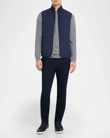 Peter Millar Men 's Autumn Crest Honeycomb Crewneck Sweater | Thumbnail 2 Peter Millar Men 's Autumn Crest Honeycomb Crewneck Sweater | Thumbnail 2