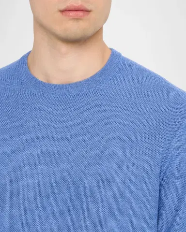 Peter Millar Men 's Autumn Crest Honeycomb Crewneck Sweater | Thumbnail 9 Peter Millar Men 's Autumn Crest Honeycomb Crewneck Sweater | Thumbnail 9
