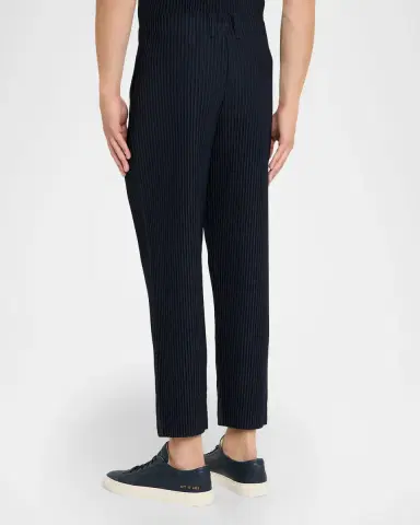 Homme Plissé Issey Miyake Men's Basics Pleated Trousers | Thumbnail 2 Homme Plissé Issey Miyake Men's Basics Pleated Trousers | Thumbnail 2