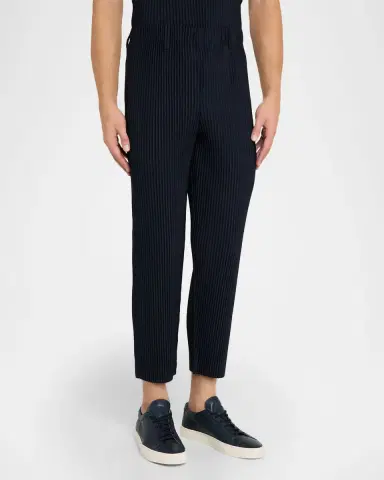 Homme Plissé Issey Miyake Men's Basics Pleated Trousers | Thumbnail 3 Homme Plissé Issey Miyake Men's Basics Pleated Trousers | Thumbnail 3