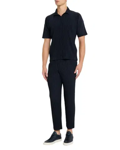 Homme Plissé Issey Miyake Men's Basics Pleated Trousers | Thumbnail 1 Homme Plissé Issey Miyake Men's Basics Pleated Trousers | Thumbnail 1