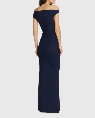 Chiara Boni La Petite Robe Cutout Off-Shoulder Column Gown | Thumbnail 2 Chiara Boni La Petite Robe Cutout Off-Shoulder Column Gown | Thumbnail 2