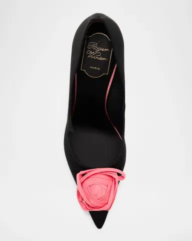 Roger Vivier Epine Rose Satin Pumps | Thumbnail 4 Roger Vivier Epine Rose Satin Pumps | Thumbnail 4