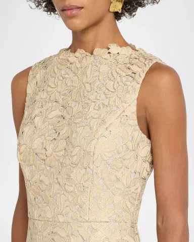 Shoshanna Reese Metallic Lace Gown | Thumbnail 4 Shoshanna Reese Metallic Lace Gown | Thumbnail 4