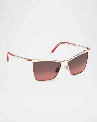 Christian Louboutin Hot Chick LB0020 56mm Metal Square Sunglasses | Thumbnail 2 Christian Louboutin Hot Chick LB0020 56mm Metal Square Sunglasses | Thumbnail 2