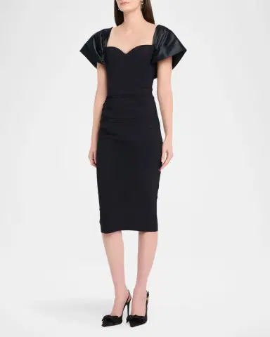 Chiara Boni La Petite Robe Silvya Sweetheart Midi Sheath Dress | Thumbnail 3 Chiara Boni La Petite Robe Silvya Sweetheart Midi Sheath Dress | Thumbnail 3