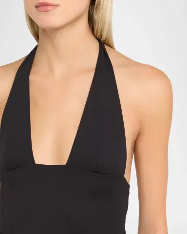 Kiki De Montparnasse Echauffe Plunging Stretch Jersey Bodysuit | Thumbnail 4 Kiki De Montparnasse Echauffe Plunging Stretch Jersey Bodysuit | Thumbnail 4