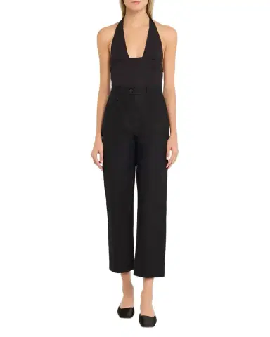 Kiki De Montparnasse Echauffe Plunging Stretch Jersey Bodysuit | Thumbnail 1 Kiki De Montparnasse Echauffe Plunging Stretch Jersey Bodysuit | Thumbnail 1