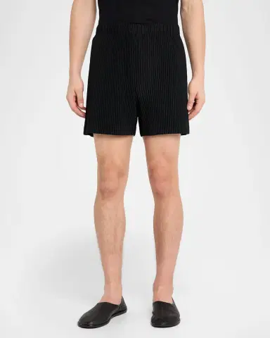 Homme Plissé Issey Miyake Men 's Monthly Colors July Pleated Pull-On Shorts | Thumbnail 3 Homme Plissé Issey Miyake Men 's Monthly Colors July Pleated Pull-On Shorts | Thumbnail 3