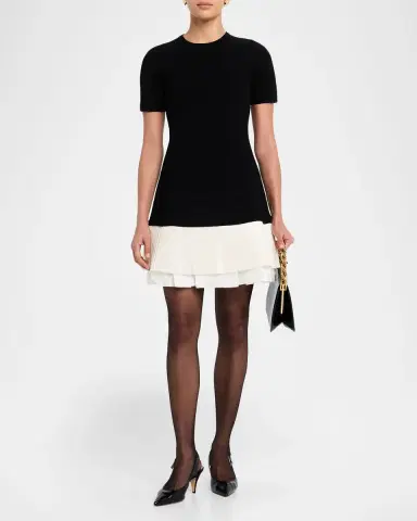 SIMKHAI Lorin Taffeta Knit Midi Dress | Thumbnail 4 SIMKHAI Lorin Taffeta Knit Midi Dress | Thumbnail 4