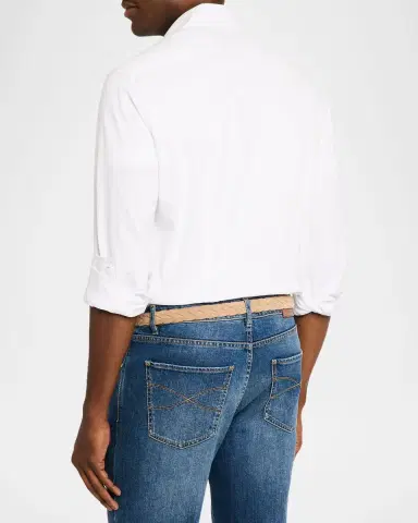 Brunello Cucinelli Men's Long-Sleeve Shirt | Thumbnail 2 Brunello Cucinelli Men's Long-Sleeve Shirt | Thumbnail 2