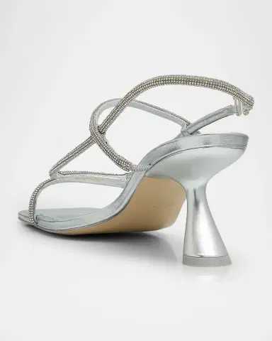 Cult Gaia Reina Rhinestone Metallic Leather Sandals | Thumbnail 4 Cult Gaia Reina Rhinestone Metallic Leather Sandals | Thumbnail 4