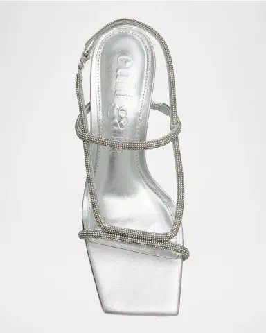 Cult Gaia Reina Rhinestone Metallic Leather Sandals | Thumbnail 6 Cult Gaia Reina Rhinestone Metallic Leather Sandals | Thumbnail 6