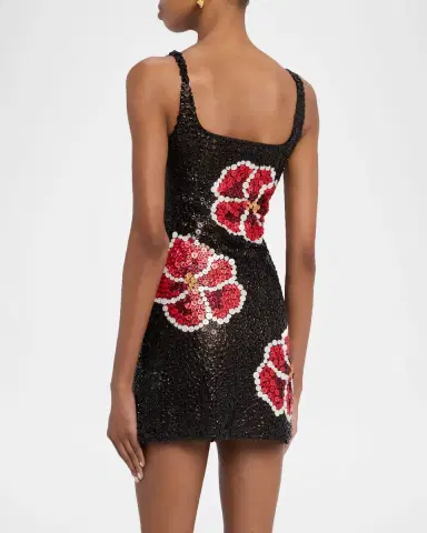 Wynn Hamlyn Pansy Button Appliqué Mini Dress | Thumbnail 2 Wynn Hamlyn Pansy Button Appliqué Mini Dress | Thumbnail 2